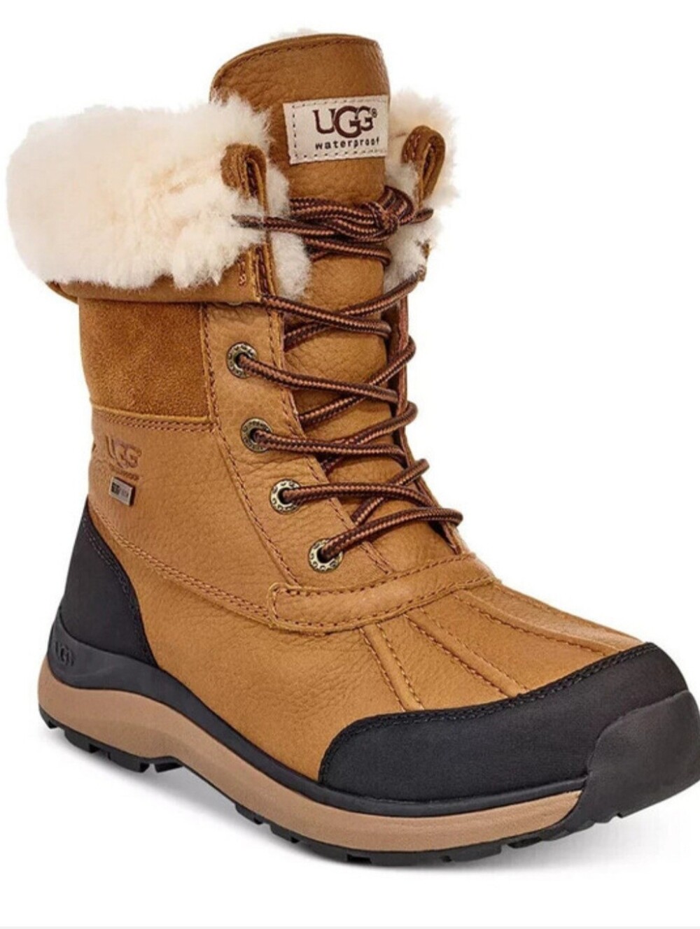UGG Women's Adirondack III Boot size 10 chestnut shearling waterproof outdoor